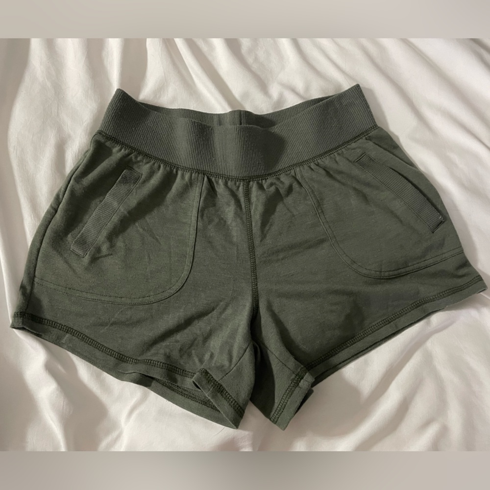 green shorts